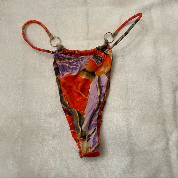 New! Indah Kalea string thong bottoms tropix floral 1652 - Picture 7 of 10